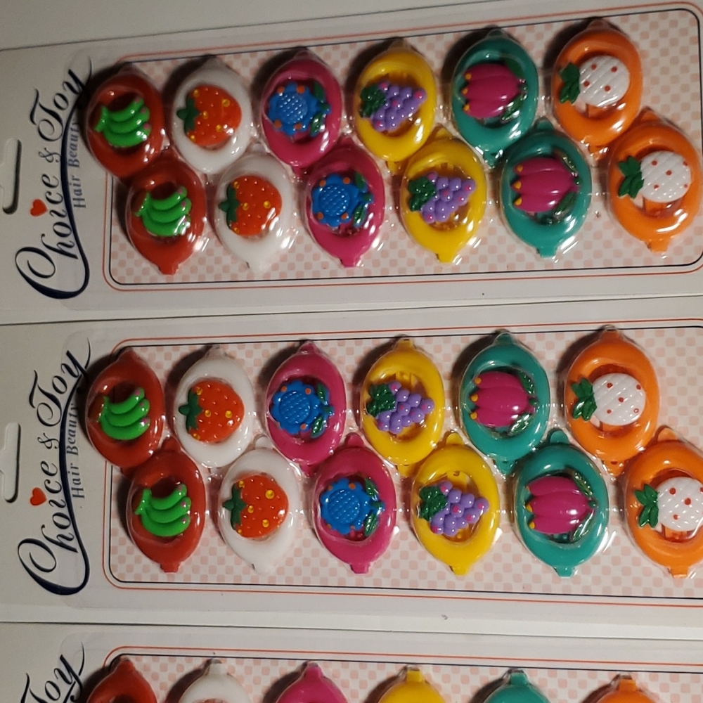 Vintage Kids Barrettes Mint Condition  New in Pack 2 pack Lot